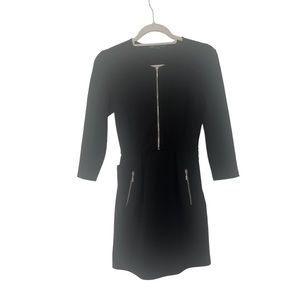 Black dress zipper design